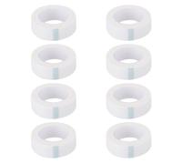 Cabilock 8pcs Adhesive Eyelash Tapes Breathable Non-woven Fabric Eyelash Extension Strips for Beauty Salon and Professional Lash Planting