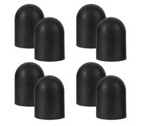 Cabilock 8pcs Black Plastic Camp Stove Leg Protective Caps, round Cylindrical Non-slip Wood Stove Pads with Weather Adaptability and Better Grip for Outdoor Camping and Rainy Days