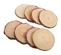 Cabilock 8pcs Craft Blank Wooden Discs Round Wood Slices Unfinished Natural Wood Slices for Decorating Long Term Use Coasters Suitable for Weddings and Making Decorations