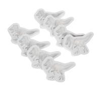 Cabilock 8pcs Dinosaur Silicone Fondant Molds for Baking Reusable Non-Stick Candy Chocolate Cookie Sugar Dessert Moulds for Themed Parties and Creative Treats