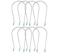 Cabilock 8pcs Electric Heated Hair Roller Clips U-shaped Curler Clamps Replacement Pins for Salon Styling at Home Compact Lightweight Hot Roller Clamps for Effortless Curl Hold and