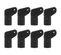 Cabilock 8pcs Foldable Stool Hardware Accessories, 7-Shaped Abs Bracket Structure, Lightweight Round Design, Prevents Accidental Detachment and Unwanted Noises, for Home Indoor Folding