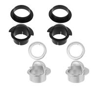 Cabilock 8pcs Foosball Table Entry Cups with Male and Female Inserts Plastic Scoring Rings Replacement Kit for Table Soccer Goals Stable Serve Hole Inserts for Football Games