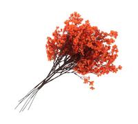 Cabilock 8Pcs Orange Babys Breath Artificial Flowers Gypsophila Bouquets Bulk Real Touch Fake Silk Flowers Wedding DIY Floral Arrangement Table Centerpiece