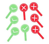 Cabilock 8pcs Portable Voting Paddles Lightweight True False Flip Boards for Classroom Party Games Teacher Student Use