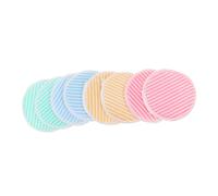 Cabilock 8pcs Reusable Bamboo Makeup Remover Pads Crystal Wash Pads for and Exfoliating Suitable for All Skin Types with Stripes