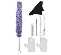 Cabilock 8pcs Saxophone Cleaning Kit with Brushes and Supple Cloths, Multipurpose Saxophone Care Tools Set for Alto and Tenor Sax, Wind Instrument Cleaning Supplies for Musicians