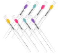 Cabilock 8pcs Silicone Lip Brush Applicators Portable Makeup Tools for Lipstick and Eye Shadows
