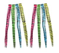 Cabilock 8pcs Silk Ear Loop Wig Straight Clip-in Hair Extensions Synthetic Wig Piece No-trace for Teens Women Halloween Events