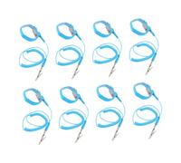 Cabilock 8pcs Static Wrist Straps with Cord Adjustable Grounding Bracelets for Electronics Labs Scientific Research Blue Comfortable Fit Esd Protection