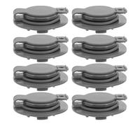 Cabilock 8Pcs Vacuum Bag Air Valve Covers Replacement Plastic Valves for Compression Storage Bags with Gray Gasket Airtight Seal Accessories for Vacuum Pump Use