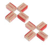 Cabilock 8Pcs Vintage Chinese Wooden Wax Seal Stamps Set Ancient Characters for Journaling Scrapbooking DIY Crafting Supplies