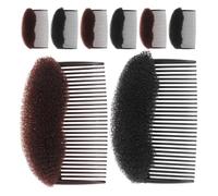 Cabilock 8pcs Volumizing Hair Root Comb Cushion for Women and Comfortable Nylon and Plastic Hair Volume Base Tool Heat Protection for Office and Commutes
