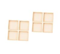 Cabilock 8pcs Wooden Puzzle Accessory Organizer Tray for Jigsaw Puzzle Sorting Trays Jigsaw Organizer