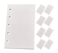 Cabilock 9pcs M5 Loose Leaf Notebook Paper Refill Inserts with Blank, Grid, and Lined Daolin Paper for 5-Ring Binder, 40 Sheets Each, Portable Planner Journal Pages for Office and School
