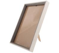 Cabilock A4 Size Tabletop Photo Frame with Protective Resin Panel and Easy Photo Changing, Modern Minimalist Design for Office and Tabletop Display, Elegant Memorial Picture Frame