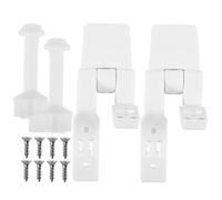 Cabilock Abs Toilet Seat Hinge Replacement Kit with Screws and Nuts Plastic Bolts for Toilet Models Easy to Install and Repair