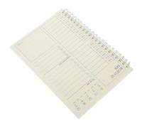 Cabilock Academic Year Planner Notebook Spiral Bound Portable Organizer with Transparent Cover Paper Material for Students Teachers Office Use Daily Schedule and Lesson Planning