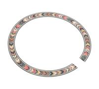 Cabilock Acoustic Guitar Sound Rosette Sticker Inlay Decal for Classical Guitars Thin Curved Design Enhances Soundhole Easy to Install Accessory