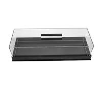 Cabilock Acrylic Bakery Pastry Display Case Rectangular Clear Acrylic Serving Tray Dessert Cake Tray with Lid for Party Banquets Cheese Serving Platter