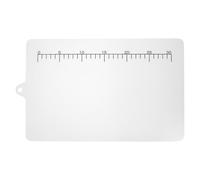 Cabilock Acrylic Chopping Board with Measurement Mark, Clear Cutting Board for Kitchen Meat Fruits Vegetables Cheese - 13.9X9.04X0.2 in