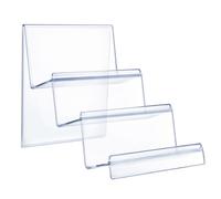 Cabilock Acrylic Clear Desktop Wallet Storage Rack Shelf Wallet Display Stand Holder Purse Handbag Organizer Decoration (3 Tier)