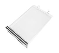Cabilock Acrylic Flip Book Stand Vertical Sign Holder with Strong Base Double Sided Page Display Organizer for Restaurant Menus Marketing Desktop Use and Easy to Clean