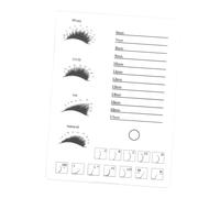 Cabilock Acrylic Lash Display Board Large Transparent Eyelash Extension Auxiliary Tool Lightweight Portable for Beauty Salons Makeup Artists and Personal Grafting Use