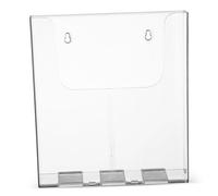 Cabilock Acrylic Magazine Holder Wall Mount Vertical File Organizer Clear Brochure Display Stand for Documents Files Books Rounded Edges Multipurpose Office Home Use