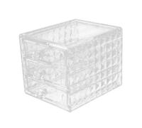 Cabilock Acrylic Multi-function Cosmetic Storage Box Drawer Type Jewelry Container for Bathroom Makeup Storage Organiser Diamond Art Pattern