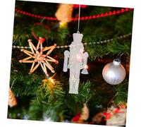 Cabilock Acrylic Nutcracker Figures Christmas Tree Hanging Ornaments Lightweight Walnut Soldier Pendants for Holiday Decorations Wreaths Garland Festive
