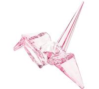 Cabilock Acrylic Origami Crane Sculpture Birthday Gift Minimalist Paper Bird Decoration Cute Desktop Animal Ornament for Home and Party