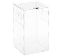 Cabilock Acrylic Reptile Terrarium Box with Stable Ventilation System for Snails and Frogs, Portable Pet Display Case with Assorted Color Options