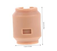 Cabilock Action Figure Inner Adapter 12'' Doll Neck Joint DIY Head Sculpt Adapter DIY Head Sculpt Connector Action Figure Neck Connector Doll Body Joint Light Brown