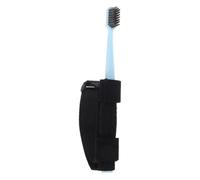 Cabilock Adaptive Hand Strap Toothbrush with Soft Bristles for Elderly and Disabled Nylon and Plastic Construction Easy Grip Cuff Aid for Arthritis and Weak Hands Teeth Random Color