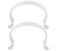 Cabilock Adaptive Plate Guards and Sturdy Plastic Structure 2pcs with Smooth Rounded Edges Clip-on Spill Prevention Aid for Flat Dining Plates for Elderly and Disabled, for Home Care