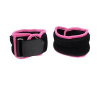 Cabilock Adjustable 1kg Leg Weights Ankle Straps, Ultra-thin Weight Bearing Training Bands, 0.5kg Each, Pink Fitness Wrist and Leg Straps for Running and Strength Workouts