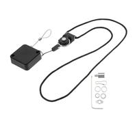 Cabilock Adjustable Black Parrot Harness Automatic Retractable Leash and Metal Foot Ring for Pet Birds Outdoor Adventures and Bird Training Leashes