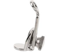 Cabilock Adjustable Clarinet Thumb Rest in Silver Zinc Alloy with Wear Resistance and Durability for Woodwind Instrument Players, Clarinet Accessory for Comfortable Support