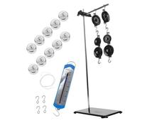 Cabilock Adjustable Height Pulley Model Kit with Bracket for Middle School Physics Teaching Simple Operation Science Experiment Tool for Beginners Versatile Mechanics Experiment Equipment