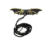 Cabilock Adjustable Leather and Nylon Reptile Harness with Devil Wings for Lizards and Small Animals, Sturdy Pet Hauling Cable Leash Suitable for Outdoor Walking and Small Pet Control