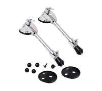 Cabilock Adjustable Stainless Steel Drum Leg Set with Two Bottom Stand Supports Silver Colour Easy to Carry Drum Accessories for Musical Instrument Stability