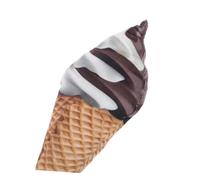 Cabilock Adorable Plush Ice Cream Cone Soft Stuffed Dessert Doll for Bedroom Living Nursery Decoration Cute Cuddly Food Prop for Sofa Desktop Ornament