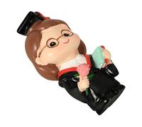 Cabilock Adorable Resin Graduation Cupcake Topper for Party Decoration Safe Food-grade Graduate Figurine Cake Adorn for Graduation Cakes Desserts and Festival Celebrations