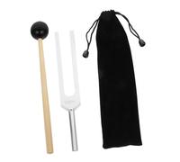 Cabilock Aluminum Alloy Chakra Tuning Fork Silver Medical Healing Musical Instrument for Nerve Sensory Therapy and Sound Balance