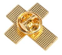 Cabilock American Flag National Flag Brooch Metal Pin Badge with Sturdy Alloy Material and Attractive Appearance, for Casual or Festival Wear, Red and Blue Colours