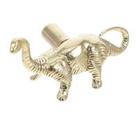 Cabilock American Style Dinosaur Brass Cabinet Pull Handle, Solid Metal Dinosaur Drawer Knob for Bedroom Cupboard, Natural Brass Gold Finish, Suitable for Nursery Furniture and Kitchen