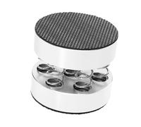 Cabilock Amplifier Spring Pads Anti Shocks Amplifier Feet Self-adhesive Aluminum Alloy Rubber Isolation Feet Cushions Silver Protective Pads for Speakers Home Audio Accessories