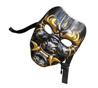 Cabilock Ancient Chinese Full Face Mask for Cosplay and Masquerade Party, Resin Hard Shell Internal Cushioning, Comfortable for Long Wear, Classic Chinese Style Full Face Coverage