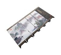Cabilock Antique Chinese Folding Screen Decoration Mini Divider Panel with Vivid Detail National Art Craft for Home Office Decor